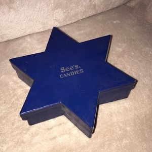 Sees Candy blue star box 💕Chanukah star box